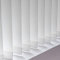 NIANXINN Verdunkelung Lamellenvorhang Weiß Vertikaljalousie,Lamellenbreite 98mm,Blickdicht lichtdurchlässig Tür Fenster Lamellen Rollo Schiebegardine,Anpassbar,Breite x Höhe (70cm x 270cm)