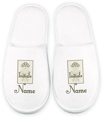 Cera & Toys® Wellness Pantoffel mit Aufdruck des Namen und Initiale