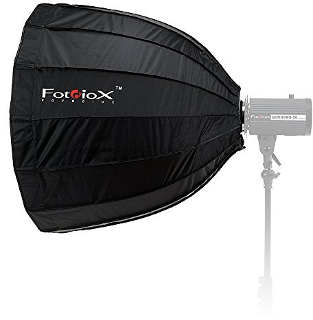 Fotodiox Deep EZ-Pro 28in (70cm) Parabolic Softbox - Quick Collapsible Softbox with On Camera Flash Insert