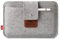Pack & Smooch Housse pour iPad Mini 7/6 / 5 | Housse de Protection pour iPad Mini avec Clavier et Porte-Crayon | Cuir tanné végétal | Fait Main en Allemagne | Couleur en Gris/Marron Clair