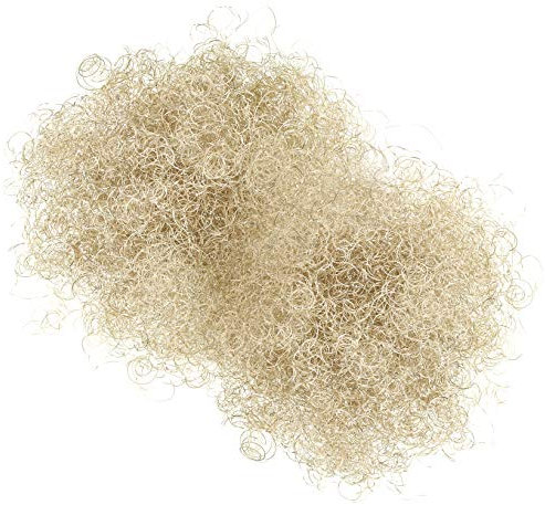 COM-FOUR® 40g capelli d'angelo premium - fili metallici sottili per corona dell'Avvento, composizioni, albero di Natale - decorazione da tavola natalizia - fili metallici (Metallo - color champagne)