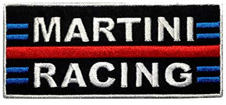 MARTINI Racing Racing MOTORSPORT Aufnäher Besticktes Patch zum Aufbügeln Applique