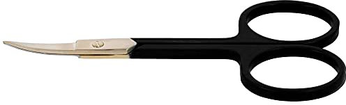 PARSA Beauty Nagelschere gebogen in schwarz matt