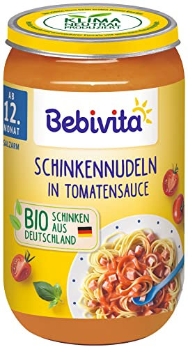 Bebivita Menüs ab dem 12. Monat Schinkennudeln in Tomatensauce, 6er Pack (6 x 250g)