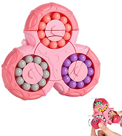 Magic Bean Rotierender Würfel – kreatives Fingerwürfel-Puzzle-Spielzeug, magische Bohne, spezielle Form, magischer Würfel, Ballspiel, Magie, Geschenk für Kinder ab 3 Jahren für Weihnachten, Geburtstag