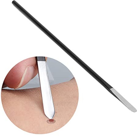 Coltello per Pedicure in Acciaio Inossidabile, Coltello per Pedicure per Calli, Coltello per Pedicure Ergonomico Portatile per la Rimozione della Verruca di Mais per Uomo Donna