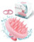 TRE PURI® Massaggiatore cuoio capelluto – Spazzola massaggio per shampoo in silicone Morbido – Massaggiatore testa Marchio ITALIANO - OMAGGIO elastici capelli ed E-book (CONSIGLI PER TE)