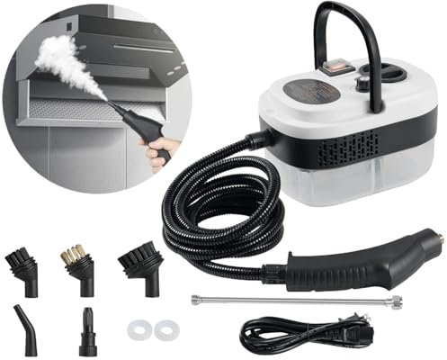 Foandbevi 7 in 1 Steam Cleaner 2500W High Pressure Steamer for Cleaning, Car Steamer Handheld Steam Cleaner for Home Use, Hardwood Floor Steam Cleaner for Upholstery, Kitchen, Bathroom, Grout