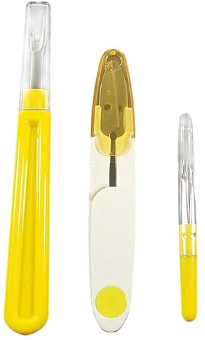 Vertikutierer Boy Nähgarnentfernungs-Kombinationsfadenschneide-Nähgarnschneidezange Schneefahrzeug Kinder (Yellow, One Size)