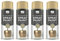 DIOXSTAR Metallic Gloss Champagne Gold Spray Paint, Fast Drying, Non-Cracking, Suitable for Various Surfaces, Indoor and Outdoor Use, Easy to Use, 400ml (4 PCS)