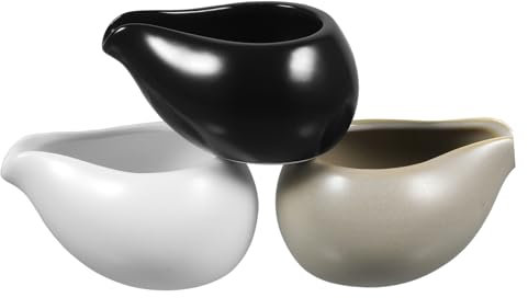 Cabilock 3 Piezas De Cuchara De Leche De Boca Redonda Cubo De Salsa Cartón Crema Para Café Con Leche Botella De Líquido Máquina De Espuma De Leche Eléctrica Olla Tazas Frascos