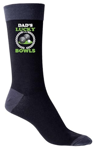 Print4U Dad's Lucky Bowls Men's Black Socks Men's Crown Green Father's Day