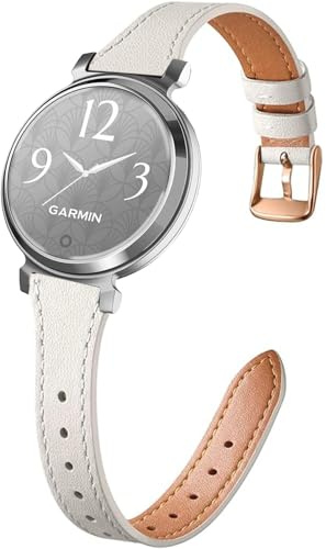 VELULYX Echtes Lederarmband kompatibel Garmin Lily 2, 14mm armband für Garmin Lily 2 Damen