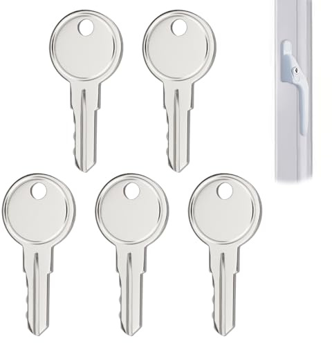 5PCS UPVC Window Handle Keys, Windows Lock Key Replacement Compatible with Securistyle Virage