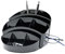 Wedo 24575501 Butler Rotondo (rund, 9 Fächer, Briefablage und Zettelfach), schwarz
