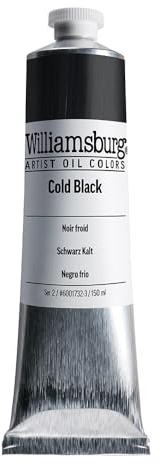 Williamsburg Artist Oil Colors, Cold Black, 150 ml Tube