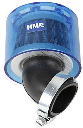 HMParts Quad/ATV/Dirt Bike/Pit Bike Performance Luftfilter 38 mm (45°) mit Spritzschutz