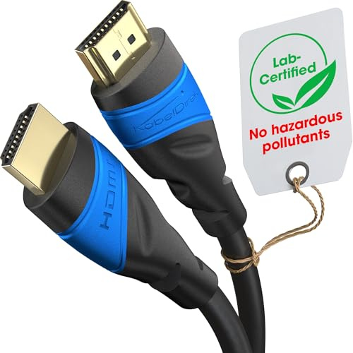 KabelDirekt – Cavo HDMI 4K – 6,1m – Tecnologia Flexcore tedesca | 4K@60Hz, High Speed HDMI – per PS5, Xbox Series X/S, Switch 2, PC & Blu-ray – anti-interferenze & flessibile