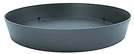 Plastiken Tes – Teller rund, Durchmesser 28 cm, anthrazit