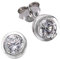 Zeeme Basic Unisex Ohrstecker 925/- Sterling Silber 0,6cm rhodiniert Zirkonia weiß 360221706