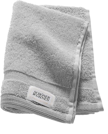 SCHÖNER WOHNEN Premium Gästehandtuch 30x50 cm - saugstark - Luxus Handtücher Grau - 100% Baumwolle - als Handtuch-Set kombinierbar - Frottee Kinder - Öko-Tex