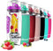 willceal Infusor de Frutas Botella de Agua de 32 oz,Durable con Bola de Gel de Hielo Desmontable, Grande - Tritan Libre de BPA, Tapa abatible, diseño a Prueba de Fugas - Deportes, Camping (Púrpura)
