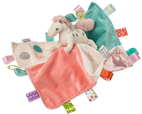 Taggies Soothing Sensory Stuffed Animal Security Blanket, Painted Pony, 13 x 13-Inches