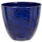 Feather Pot Leaf Design - Plant Pot - 32cm Diameter x 30cm Tall - Made from 100% recycled plastic (Blue)