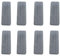 Light feather 8pcs Mopp-Ersatztuch Mop Pads Waschbarer Wischer Ersatzbezug Mop Microfaser Reinigung Pads Flach, Wischmopp-Reinigungskissen FüR Zuhause, BüRo, Hartholz, Marmor, Fliesen