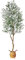 MOSADE Artificial Olive Tree 7 Feet Fake Olive Plant and Handmade Seagrass Basket+Artificial Flowers, Perfect Tall Faux Topiary Silk Tree for Indoor Entryway Decor Home Office Porch Balcony Gift