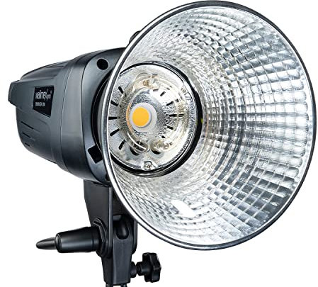 Walimex pro Emerger 200 Studioblitz mit 200 Ws Blitzleistung, Blitzgerät mit 2,4 GHz Funk, Fotoblitz mit kurzer Wiederaufladezeit, Blitzleuchte mit dimmbarem LED-Einstelllicht