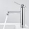 Ulytid Wasserhahn Bad Waschtischarmatur Chrom, Waschbecken Armatur Mischbatterie, Badarmatur mit Kalt/Warmwasser, Modern Edelstahl Einhebelmischer für Badezimmer Gäste WC, Auslauf Höhe 111 mm