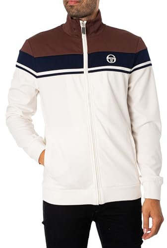 Sergio Tacchini Herren Damarindo Trainingsjacke, Weiß, XL