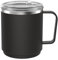 KeepCup Camp Mug, Reusable Stackable Insulated Stainless Steel with splashproof lid - 12oz (340ml) - Black