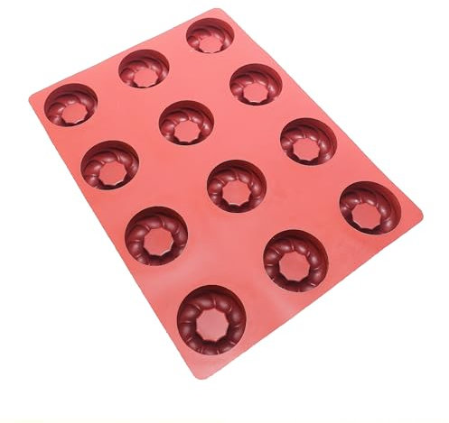 Maé - Moule Charlottine 12 Alvéoles - Silicone Alimentaire Premium Anti-Adhérent - Souple, Démoulage Facile et Net - Résistant T° -45°C / +280°C - 84,5 ml