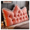 Yahbrra Kopfende Großes Rückenkissen Bequemes Lesekissen und Rückenteil im Bett, 2 in 1 Rückenlehne und Kopfkissen, Langes Kissen für Sofa Couch Wand und Tagesbett(Crystal Velvet-pink,90 * 55cm)