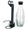 Flaschenhalter passend für SodaStream, Abtropfhalter, Abtropfständer, Abtropfgestell, Abtropfhalter Kompatible mit Sodastream Crystal Flaschen, Metall (Halter für 1 Flasche)