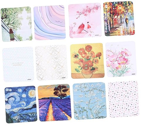 Vaguelly 12pcs Glasses Wipes Fog Glasses Cleaning Cloth Supple Cleaning Wipes for Home Office Portable Lens Cloth Watch