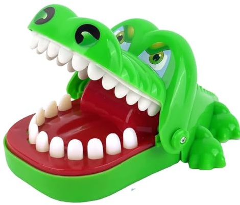 Wekuw Krokodil Spiel Zähne Spiel für Kinder Brettspiele Krokodi Doctor | Krokodil Spiels Zähn Geschicklichkeitsspiel Interaktives Spielzeug Brettspiele,für Mädchen & Jungen,Familienspiel,Partyspiel