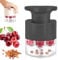 Cherry Pitter, Strunkentferner, Mehrfach Entsteiner FüR Kirschen & Oliven Mit AuffangbehäLter, Cherry Seed Remover, Manueller Kernentferner FüR Marmelade Und Kuchenvorbereitung