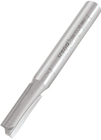 Trend Professional Straight Two Flute Router Cutter Bit, 1/4 Inch Shank, 6.3mm Cut Diameter, Diameters from 2.0mm to 12.7mm, Tungsten Carbide Tipped, 3/02X1/4TC