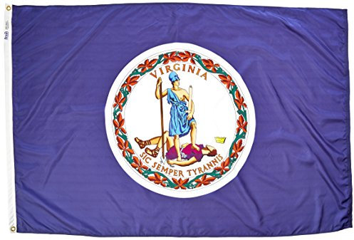 Annin Flagmakers Virginia State Yard Flagge, USA, hergestellt nach Offiziellen Staats-Design-Spezifikationen, (Modell 145670)