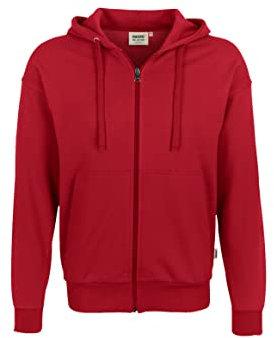 HAKRO Jacke mit Kapuze - 605 - rot - Größe: 3XL