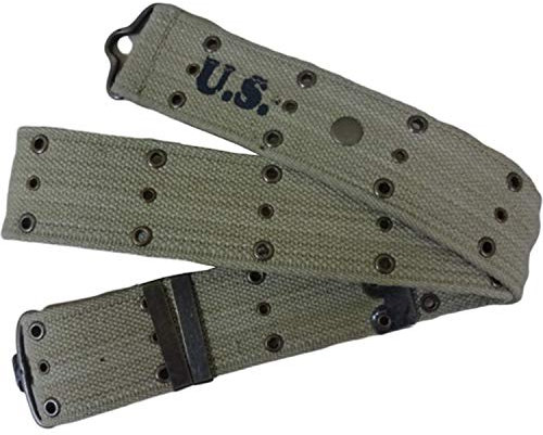 warreplica US-Gürtel M1936/M36 aus dem 2. Weltkrieg – Reproduktion (OD Grün)