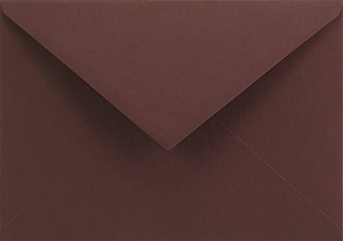 Netuno 25 Briefumschläge Rot-Braun DIN C6 114x 162 mm 120g Keaykolour Port Wine farbige Briefkuverts Recycling bunte Umschläge C6 für Hochzeits-Einladungen Danksagungskarten envelope invitation