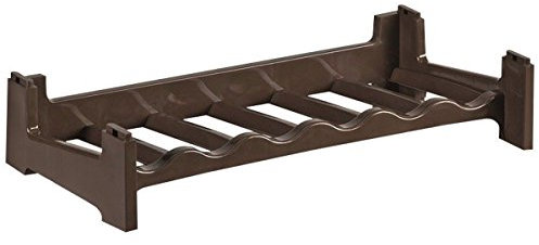 #11 Flaschenregal aus Polypropylen für 6 Flaschen - Weinregal Flaschenhalter Flaschenständer - Aufbewahrung Flaschen - stapelbar - Regal Regalsystem - Mokka