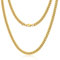 Jewlime Gold Herren Halskette, Klassische Miami Herren Kubanische Kette Halskette Schmuck Geschenk für Damen Männer Jungen, Hip-Hop & Cool Stil Kette Halskette, 18 Karat vergoldet, 6mm Breite, 24 Zoll