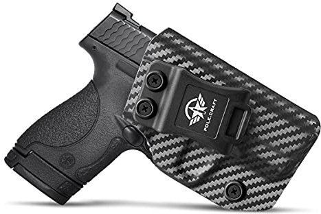 M&P Shield 9mm Holster, Carbon Fiber Kydex Holster IWB for Smith & Wesson M&P Shield 9mm .40 3.1 Barrel S&W Pistol Case - Innen Bund verdeckt tragen Holster M&P Shield 9mm 40 Accessories - Right