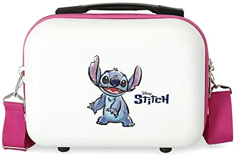 Disney Adorabile Stitch Accessori da viaggio- Custodia per trucchi, Bambine e ragazze, Bianco, Taglia Unica