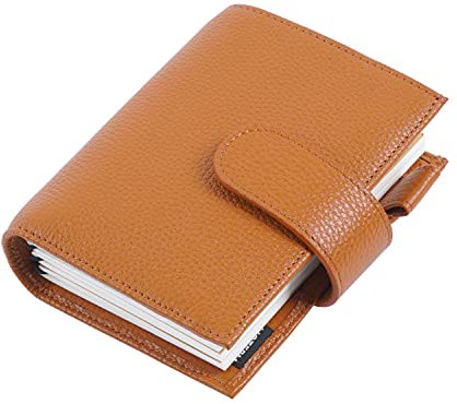 Moterm Companion Traveler's Notizbuch Cover - Verbessertes Design mit Rückentasche (Reisepass-Größe, Kiesel-orange brûlé)